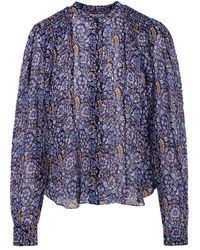 Isabel Marant - Maria Floral Printed Long-sleeved Blouse - Lyst