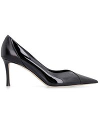 Jimmy Choo - Cass 75 Patent Leather Pointy-toe Pumps - Lyst