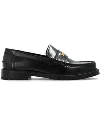 Moschino - Logo Plaque Slip-on Loafers - Lyst