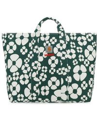 Marni X Carhartt Floral Printed Tote Bag - Green