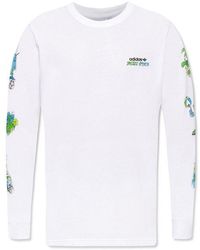 adidas Originals T-shirt With Long Sleeves - White