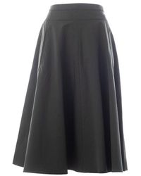 Aspesi - Draped A-line Skirt - Lyst