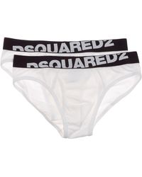 DSquared² - Two Pack Logo Waistband Briefs - Lyst
