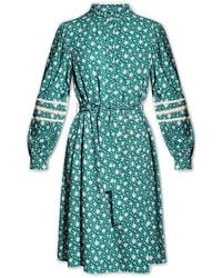 Woolrich - Green Floral Dress - Lyst