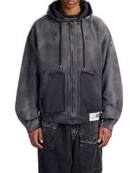 Maison Mihara Yasuhiro - Sun Faded Like Zip-Up Hoodie - Lyst