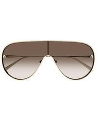McQueen - Shield Frame Sunglasses - Lyst