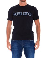 KENZO Logo Print Crewneck T-shirt - Black