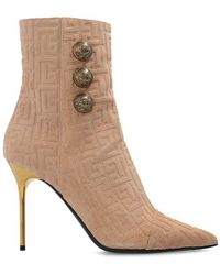 Balmain - Roni Pointed Toe Ankle Boots - Lyst