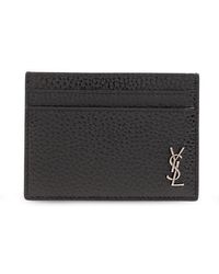 Saint Laurent - Leather Card Case, - Lyst