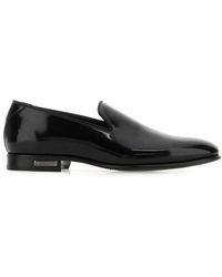 Jimmy Choo - Thame Logo Plaque Loafers - Lyst