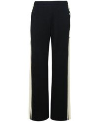 Palm Angels - Side Stripe Detailed Knitted Track Pants - Lyst