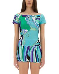Emilio Pucci - Fitted T-Shirt With Print - Lyst