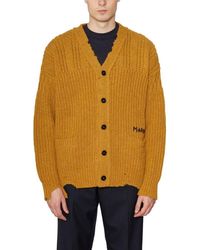 Marni - Distressed-finish Cable-knit Buttoned Cardigan - Lyst