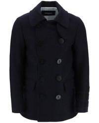 DSquared² - Double-breasted Stripe Detailed Coat - Lyst