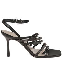 Pinko - Lisa 01 Embellished Strap Sandals - Lyst