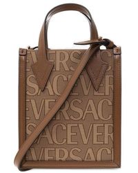 Versace - Allover Mini Tote Bag - Lyst