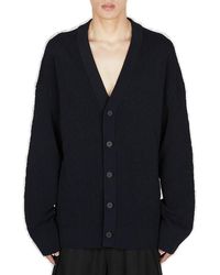 Y-3 - Button-up Knitted Cardigan - Lyst