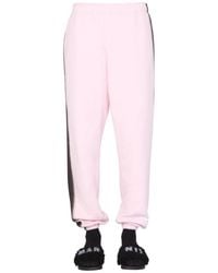 Marni JOGGING Trousers In Cotton Sweatshirt With Airbrushed Details - Pink