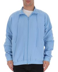 Jacquemus Collared Track Jacket - Blue