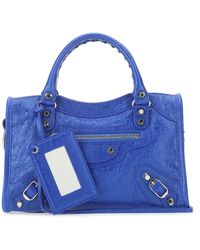 balenciaga city bag blue