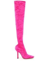 Vetements - Vetemens Chenille Over-the-knee Boots - Lyst