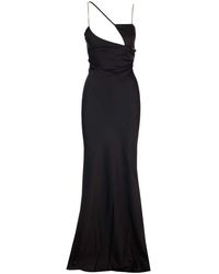 The Attico - Melva Cut-out Satin Gown - Lyst