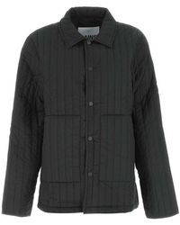 Rains - Buttoned Quilted Shirt Jacket - Lyst