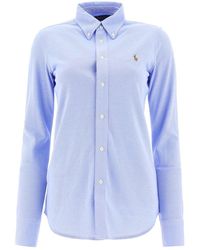 Polo Ralph Lauren - Knit Cotton Oxford Shirt - Lyst