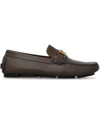 Versace - Logo-Engraved Loafers - Lyst