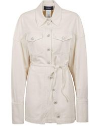 Sportmax - Biblos Button-Up Belted Jacket - Lyst