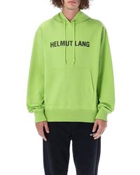 Helmut Lang Core Logo Hoodie - Green
