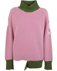 Marni - Crew Neck Long Sleeves Loose Fit Sweater Clothing - Lyst