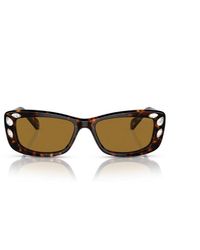 Swarovski - Rectangular Frame Sunglasses - Lyst