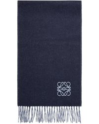 Loewe - Anagram Embroidered Scarf - Lyst