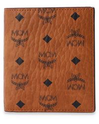 MCM - Folded Wallet With Logo, - Lyst