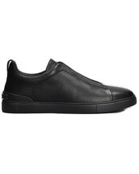 Zegna - Low-top Slip-on Sneakers - Lyst