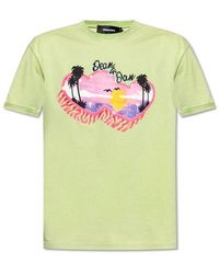 DSquared² - Printed T-Shirt - Lyst