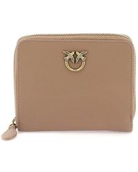 Pinko - Leather Zip Around Wallet - Lyst