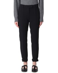 Max Mara - High Waist Cropped Trousers - Lyst