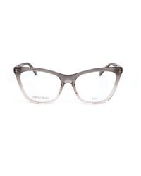 Jimmy Choo - Cat-Eye Frame Glasses - Lyst