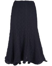 MSGM - Turn-up Hem Skirt - Lyst