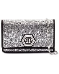 Philipp Plein - Embellished Hexagon Mini Shoulder Bag - Lyst