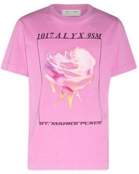 1017 ALYX 9SM - Pink Cotton Icon Flower T-shirt - Lyst