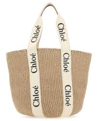 Chloé - Raffia Shopping Bag - Lyst