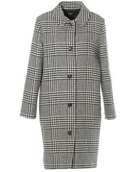 A.P.C. Houndstooth Straight Coat - Multicolour