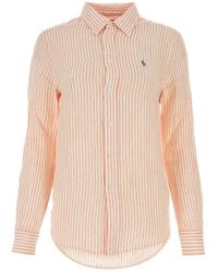 Polo Ralph Lauren - Pony Embroidered Striped Long-sleeved Shirt - Lyst