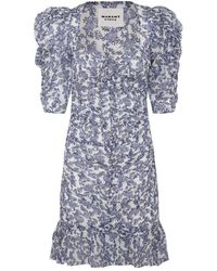 Isabel Marant - Royal Blue Cotton Dress - Lyst