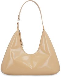 BY FAR Patent Leather Amber Shoulder Bag - White