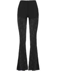 Philosophy Di Lorenzo Serafini - Lace Detailed Flared Trousers - Lyst