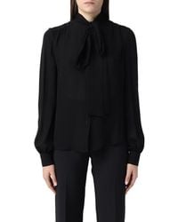 Moschino - Long-Sleeved Silk Blouse - Lyst